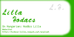 lilla hodacs business card